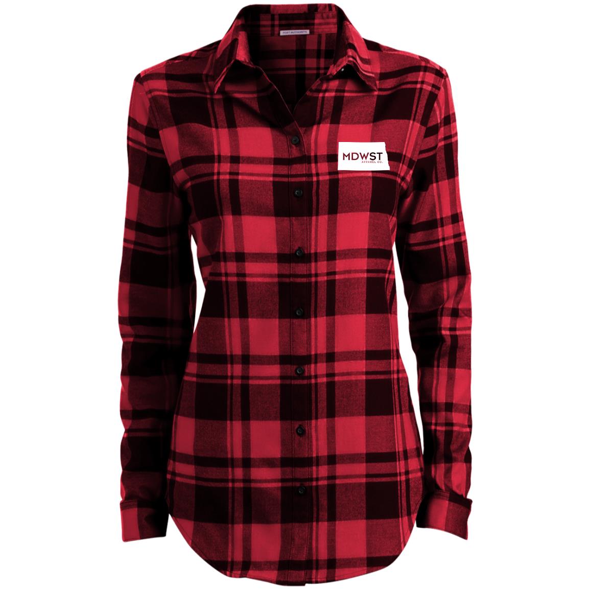 North Dakota Ladies' Plaid Flannel Tunic