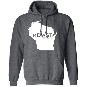 Wisconsin Front Men's Pullover Hoodie