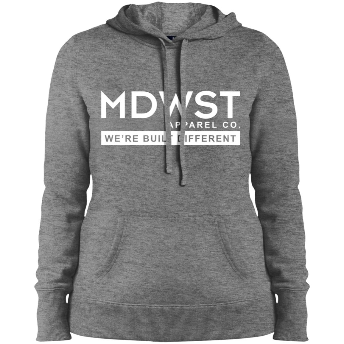 MDWST Built Different Ladies' Pullover Hooded Sweatshirt