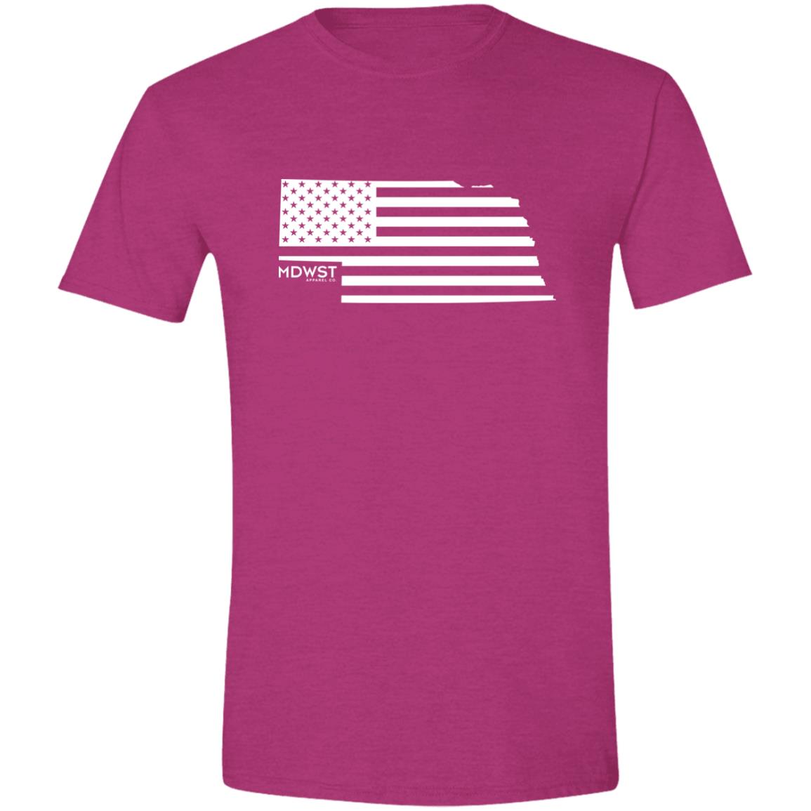 American Flag NE State Men's T-Shirt