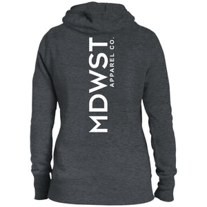 MDWST Vertical  Ladies' Pullover Hooded Sweatshirt