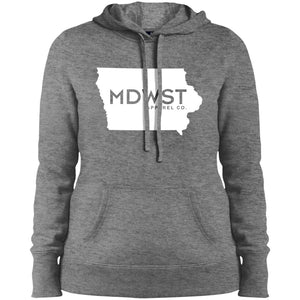 Iowa Front Ladies' Pullover Hooded Sweatshirt