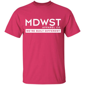 MDWST Built Different Front Youth 5.3 oz 100% Cotton T-Shirt