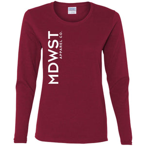 MDWST Vertical Ladies' Cotton LS T-Shirt