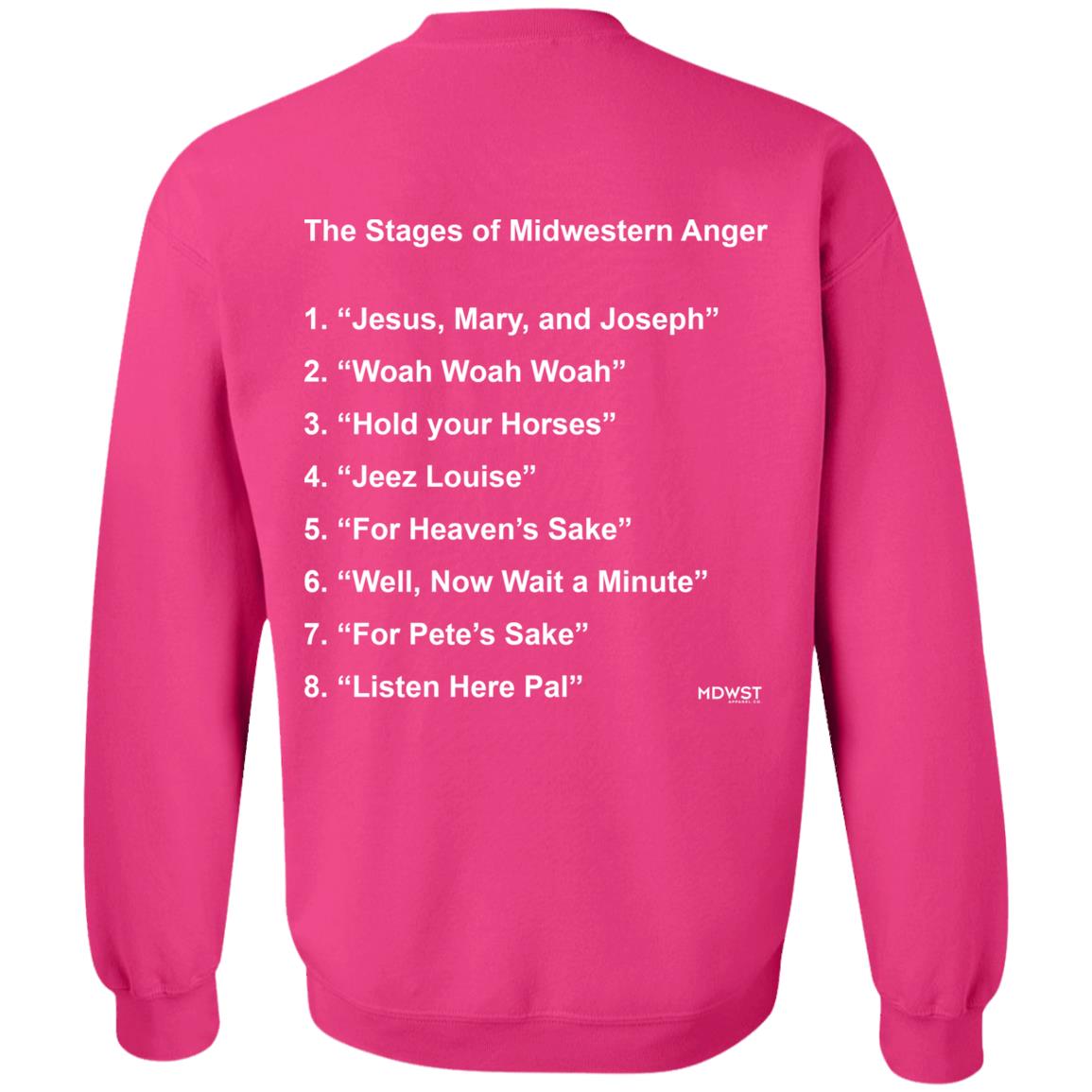 MDWST Anger Crewneck Pullover Sweatshirt