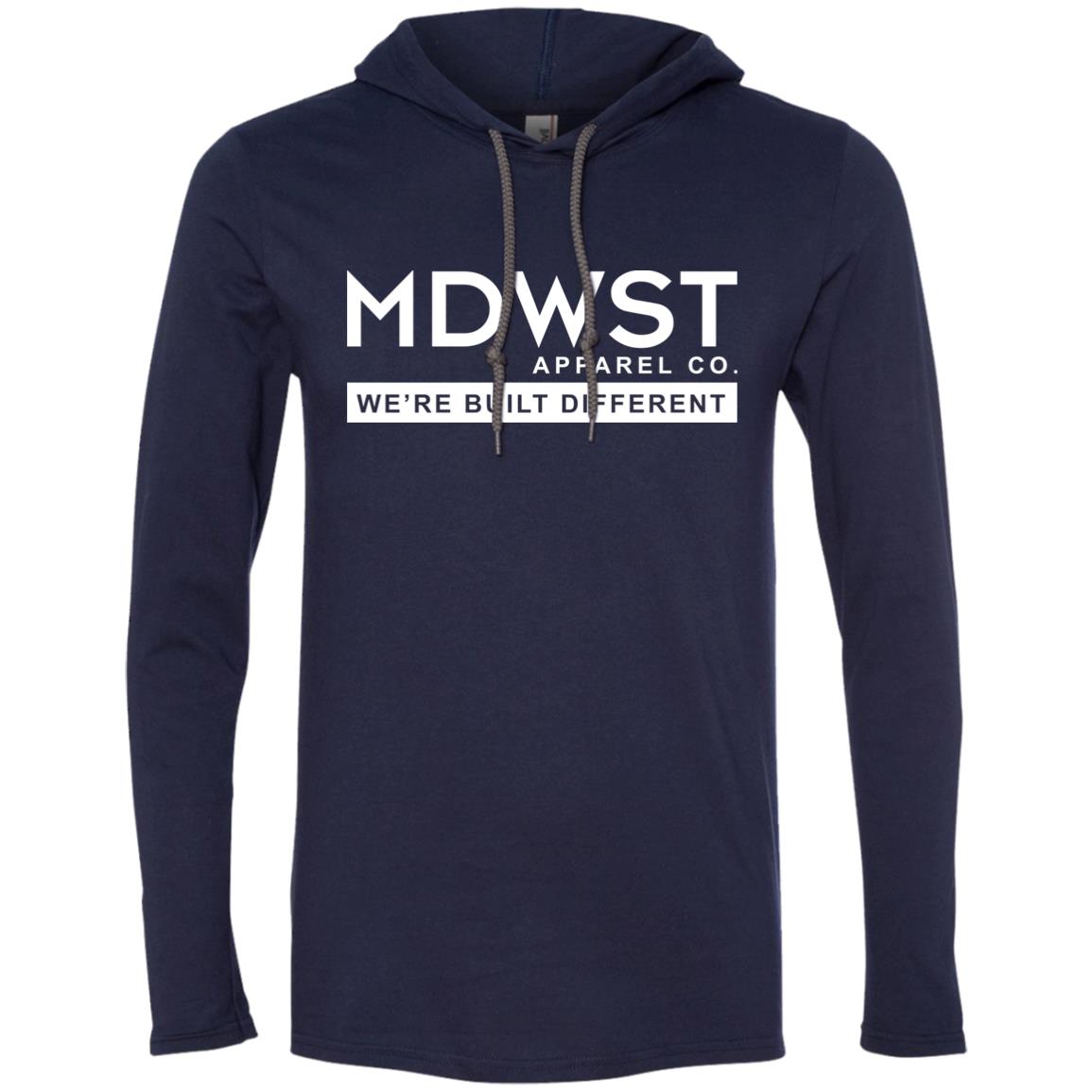 MDWST Built Different Men's LS T-Shirt Hoodie