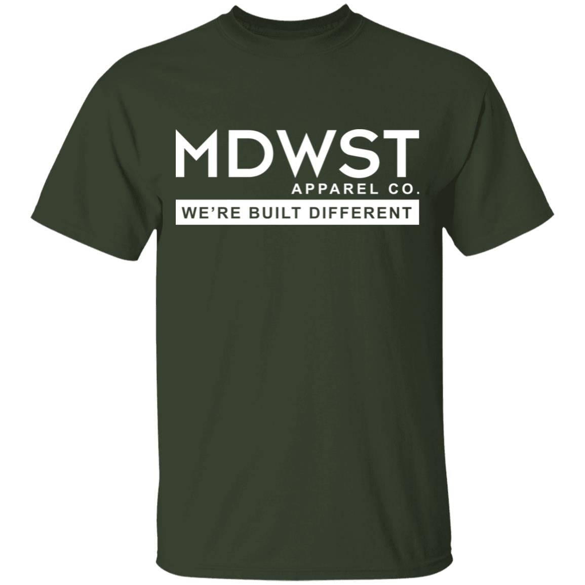 MDWST Built Different Front Youth 5.3 oz 100% Cotton T-Shirt