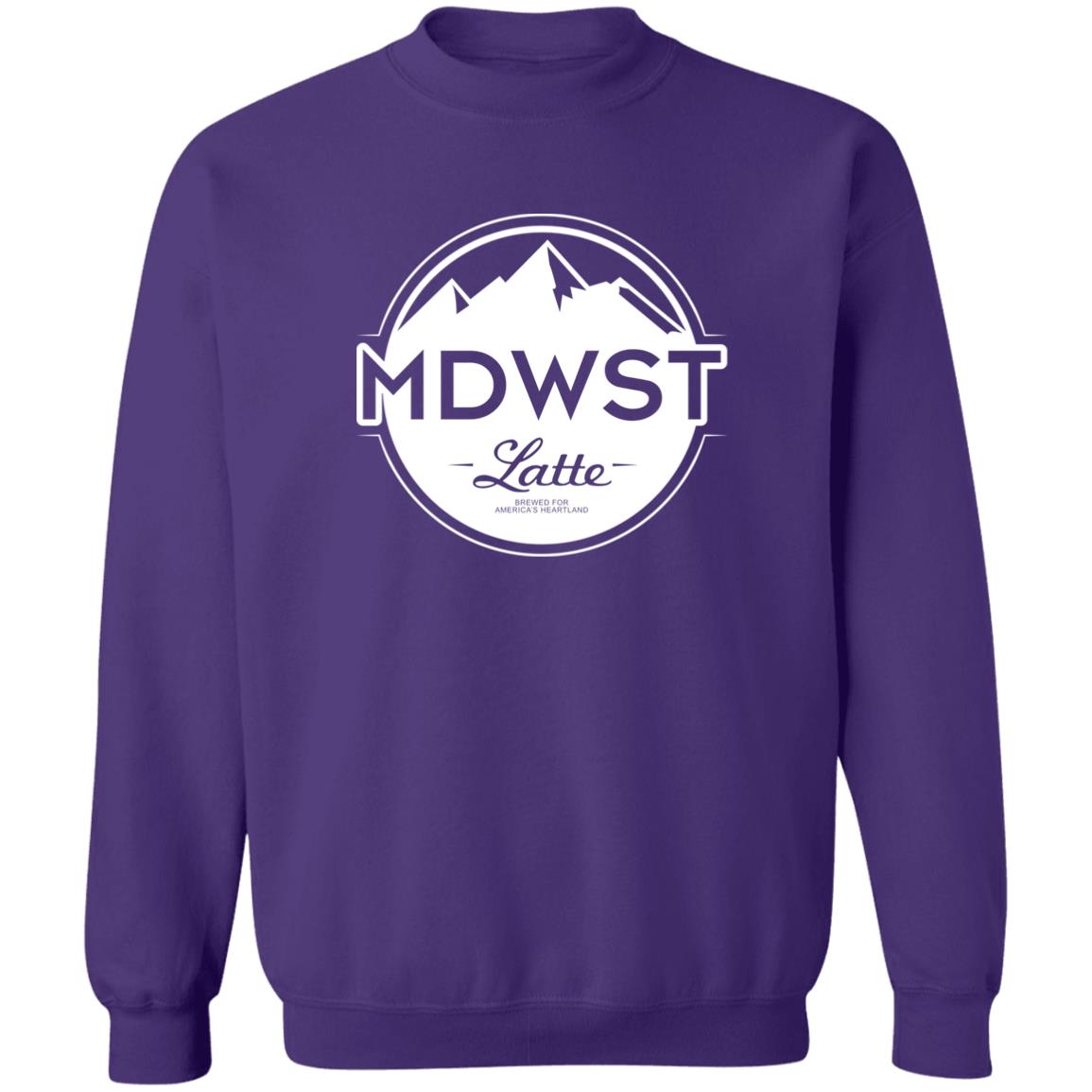 MDWST Latte Crewneck Pullover Sweatshirt