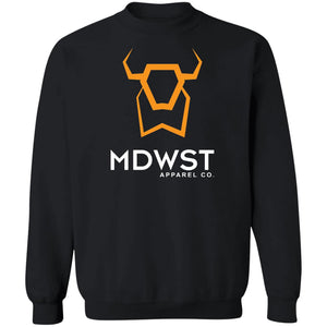 MDWST Bison Crewneck Pullover Sweatshirt