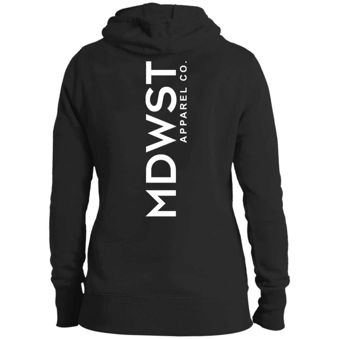 MDWST Vertical  Ladies' Pullover Hooded Sweatshirt