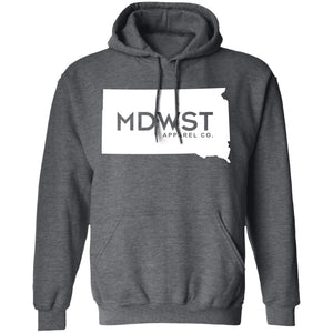 South Dakota Front Men's Pullover Hoodie