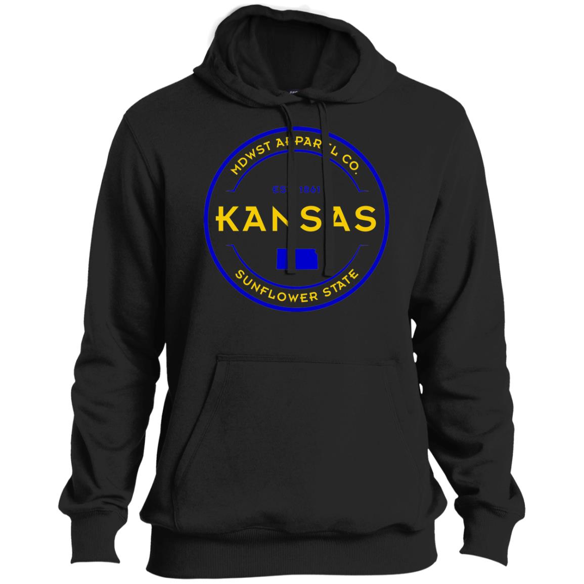 Kansas Crest Pullover Hoodie