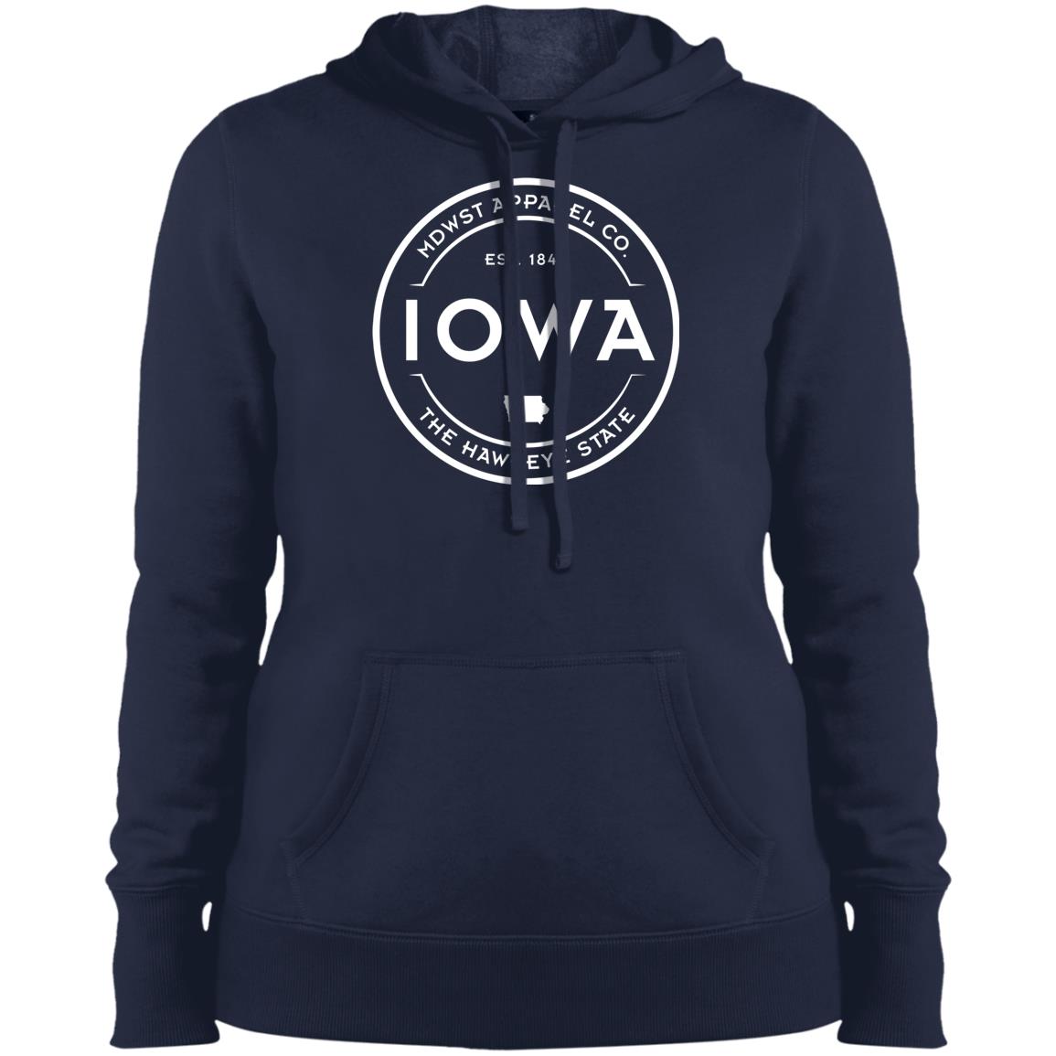 Iowa Crest Ladies' Pullover Hooded Sweatshirt