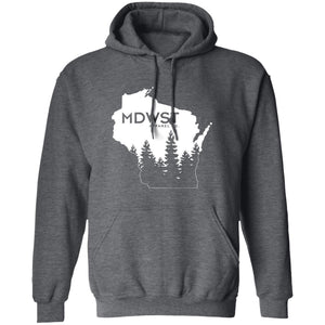 Wisconsin Pine Tree Men's Pullover Hoodie