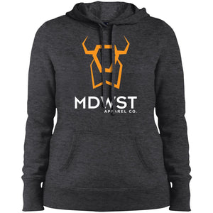 MDWST Bison Ladies' Pullover Hooded Sweatshirt