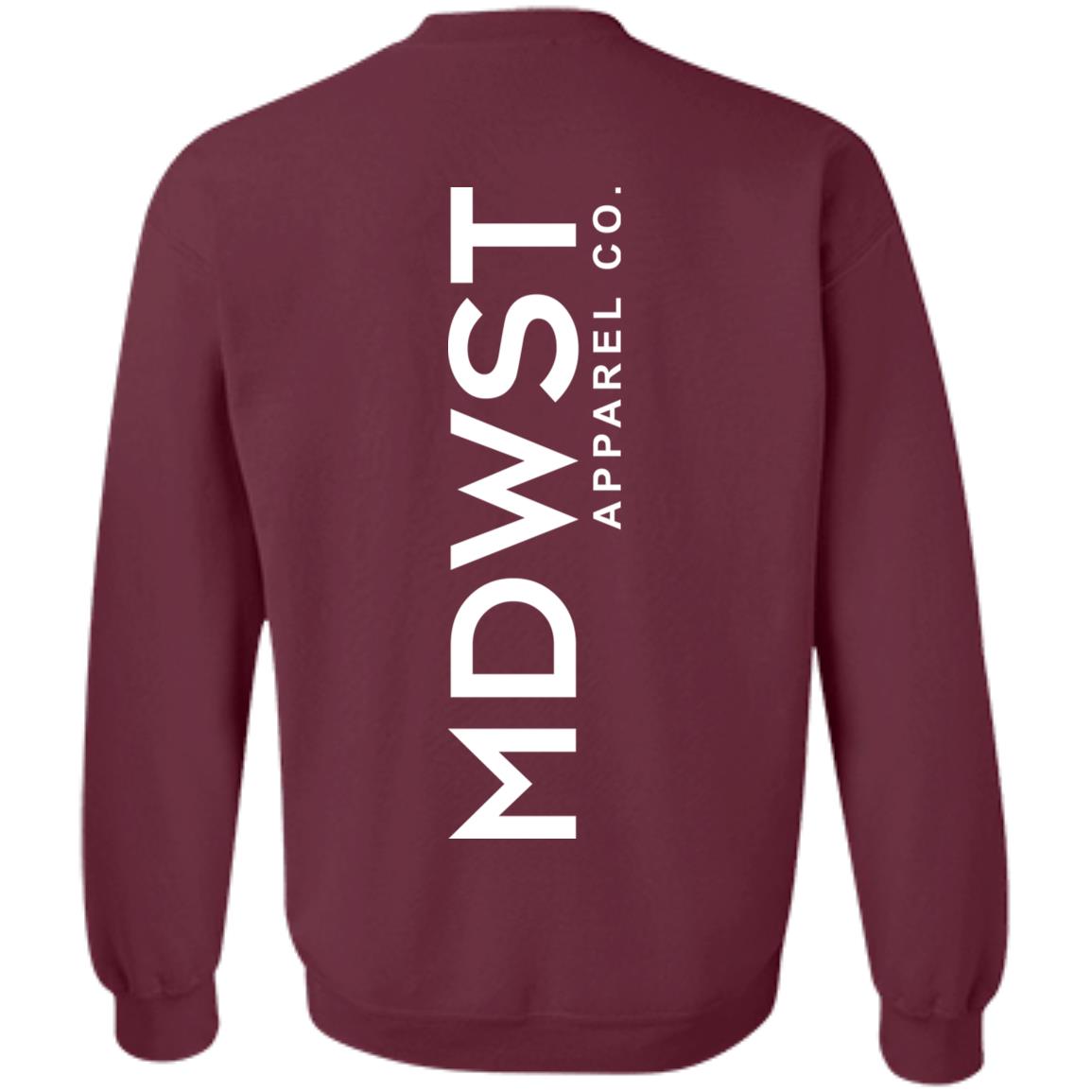 MDWST Vertical Crewneck Pullover Sweatshirt