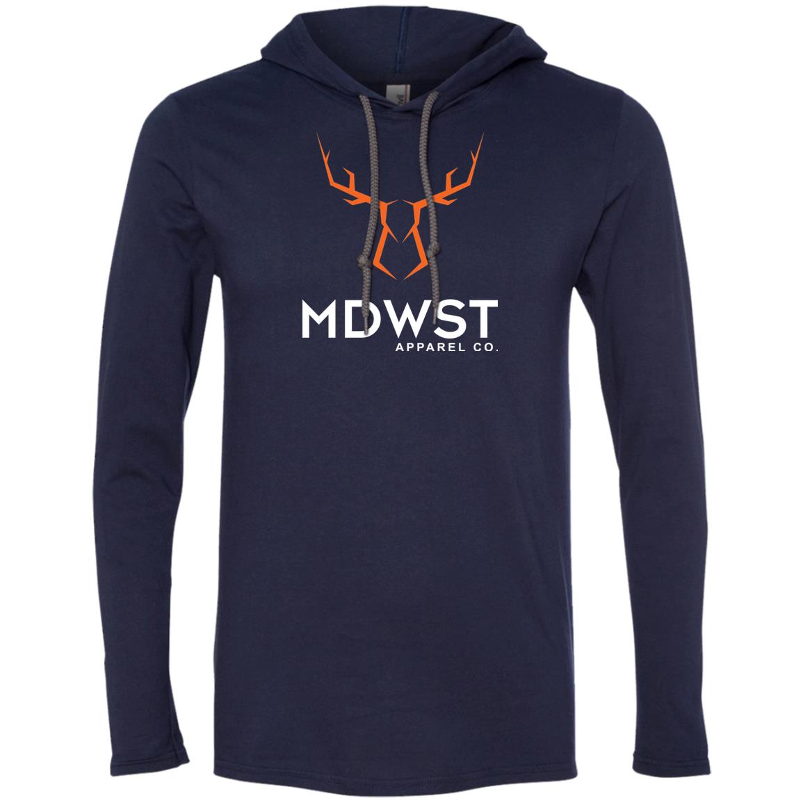 MDWST Deer Men's LS T-Shirt Hoodie