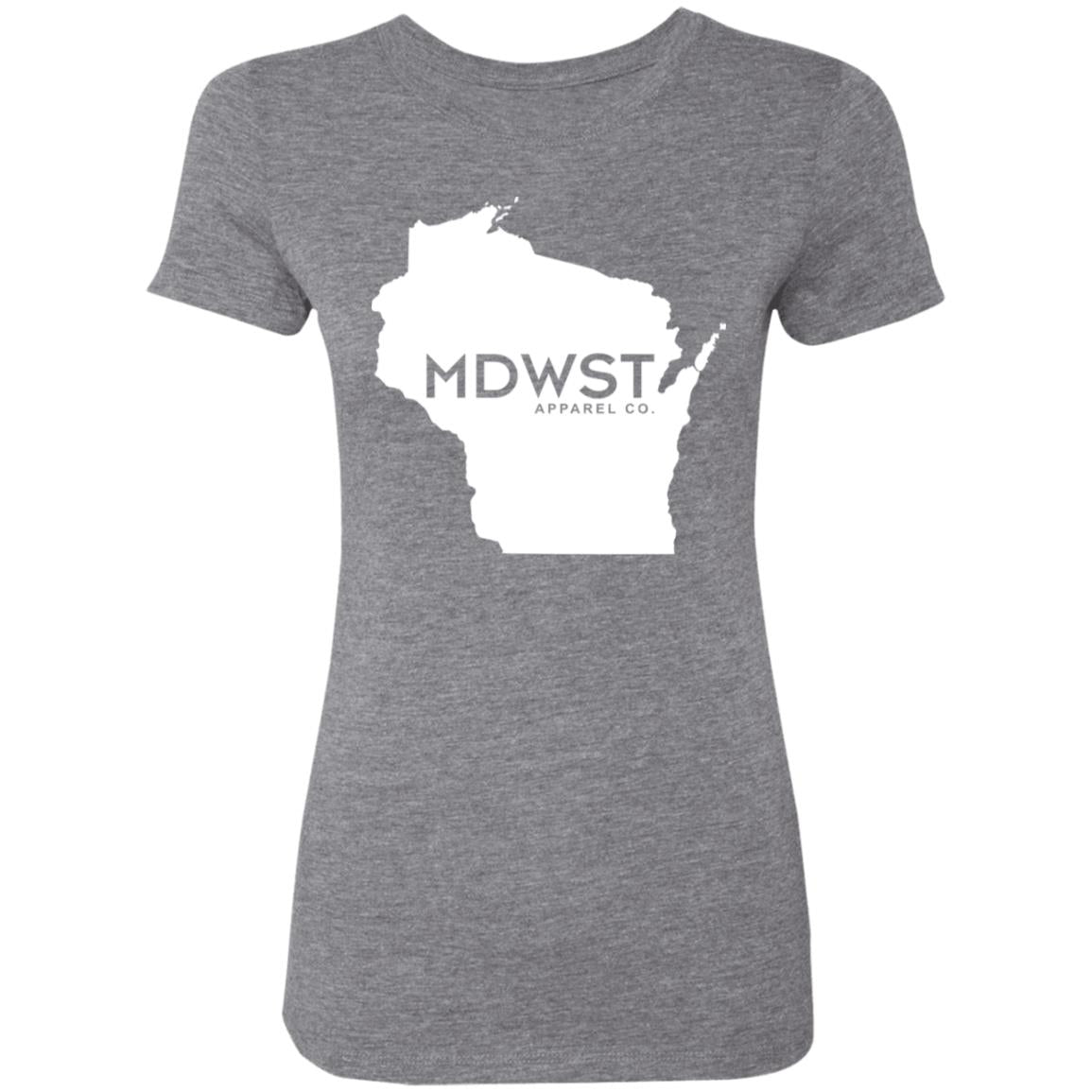 Wisconsin Front Ladies' Triblend T-Shirt