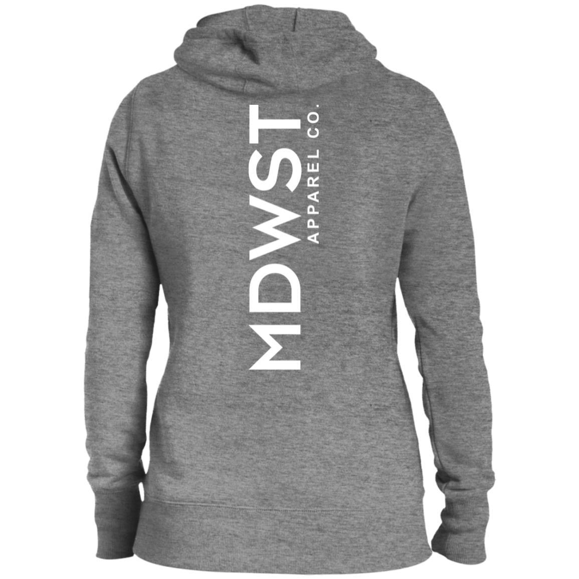 MDWST Vertical  Ladies' Pullover Hooded Sweatshirt