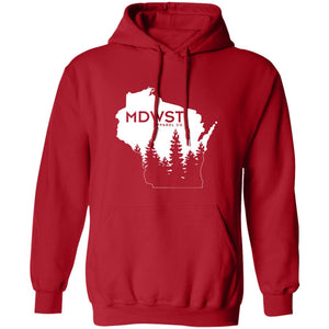 Wisconsin Pine Tree Men's Pullover Hoodie