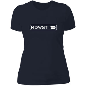 MDWST IA State Block Ladies' Boyfriend T-Shirt