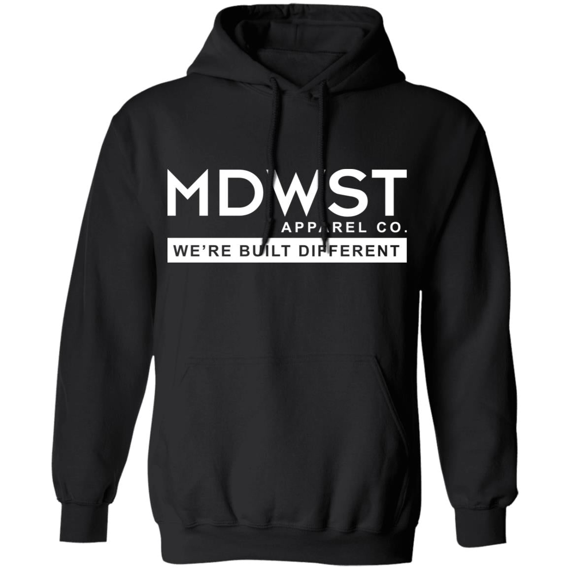 MDWST Built Different Men's Pullover Hoodie