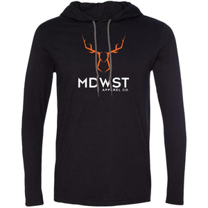 MDWST Deer Men's LS T-Shirt Hoodie