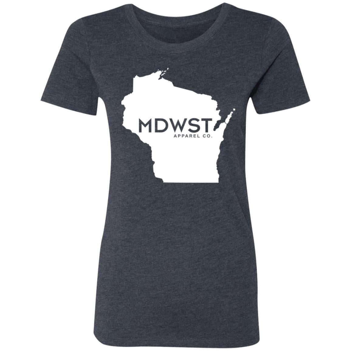 Wisconsin Front Ladies' Triblend T-Shirt