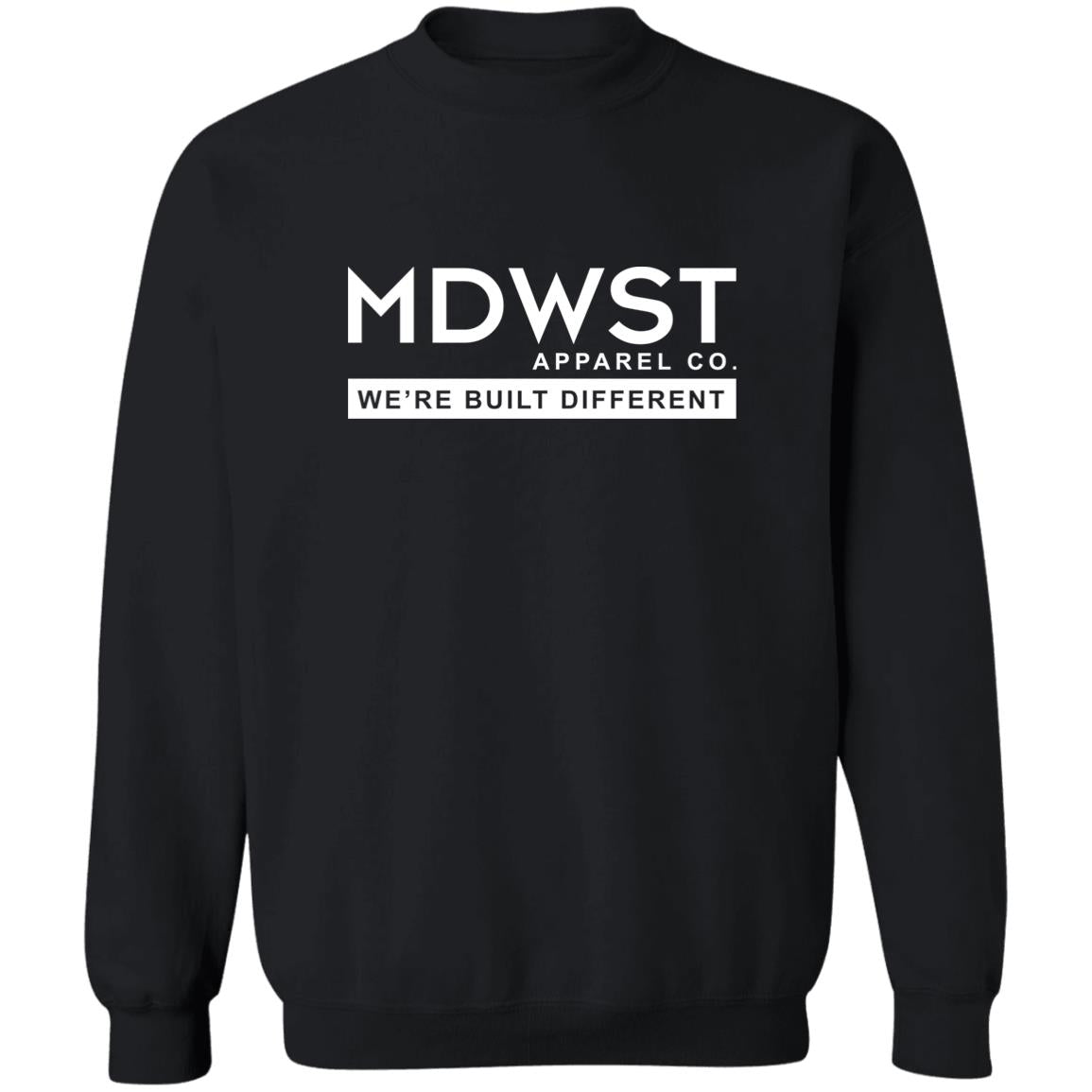 MDWST Built Different Crewneck Pullover Sweatshirt