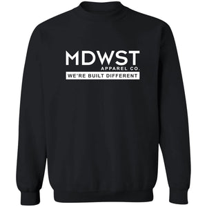 MDWST Built Different Crewneck Pullover Sweatshirt