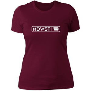 MDWST IA State Block Ladies' Boyfriend T-Shirt
