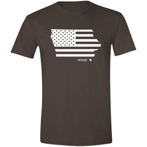 American Flag IA State Men's T-Shirt