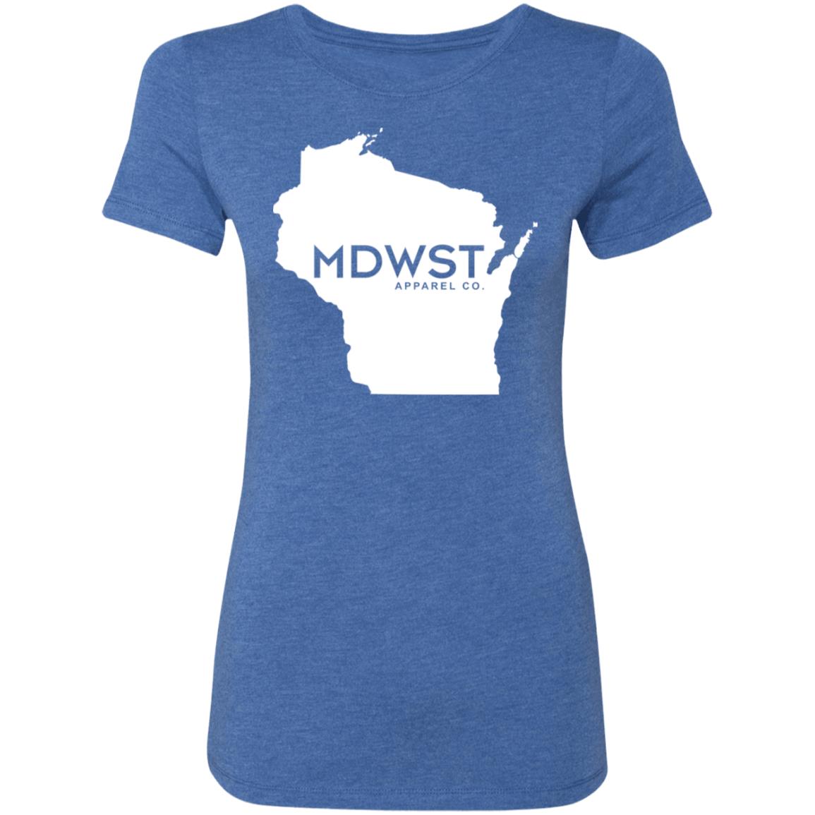 Wisconsin Front Ladies' Triblend T-Shirt