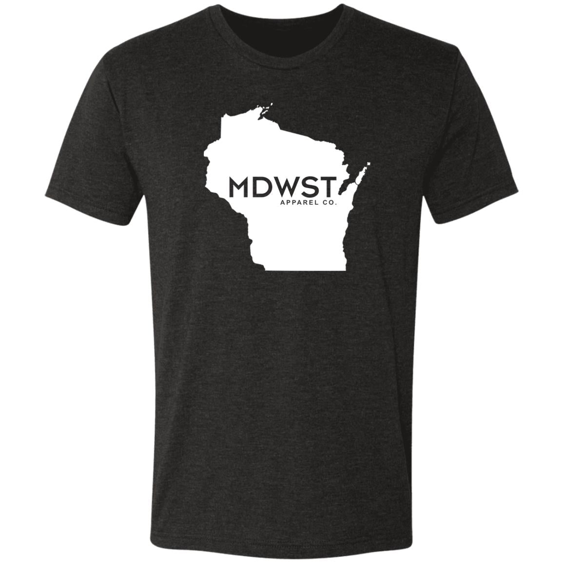 Wisconsin Front Men's Triblend T-Shirt