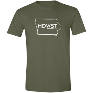 MDWST IA State Outline Men's T-Shirt