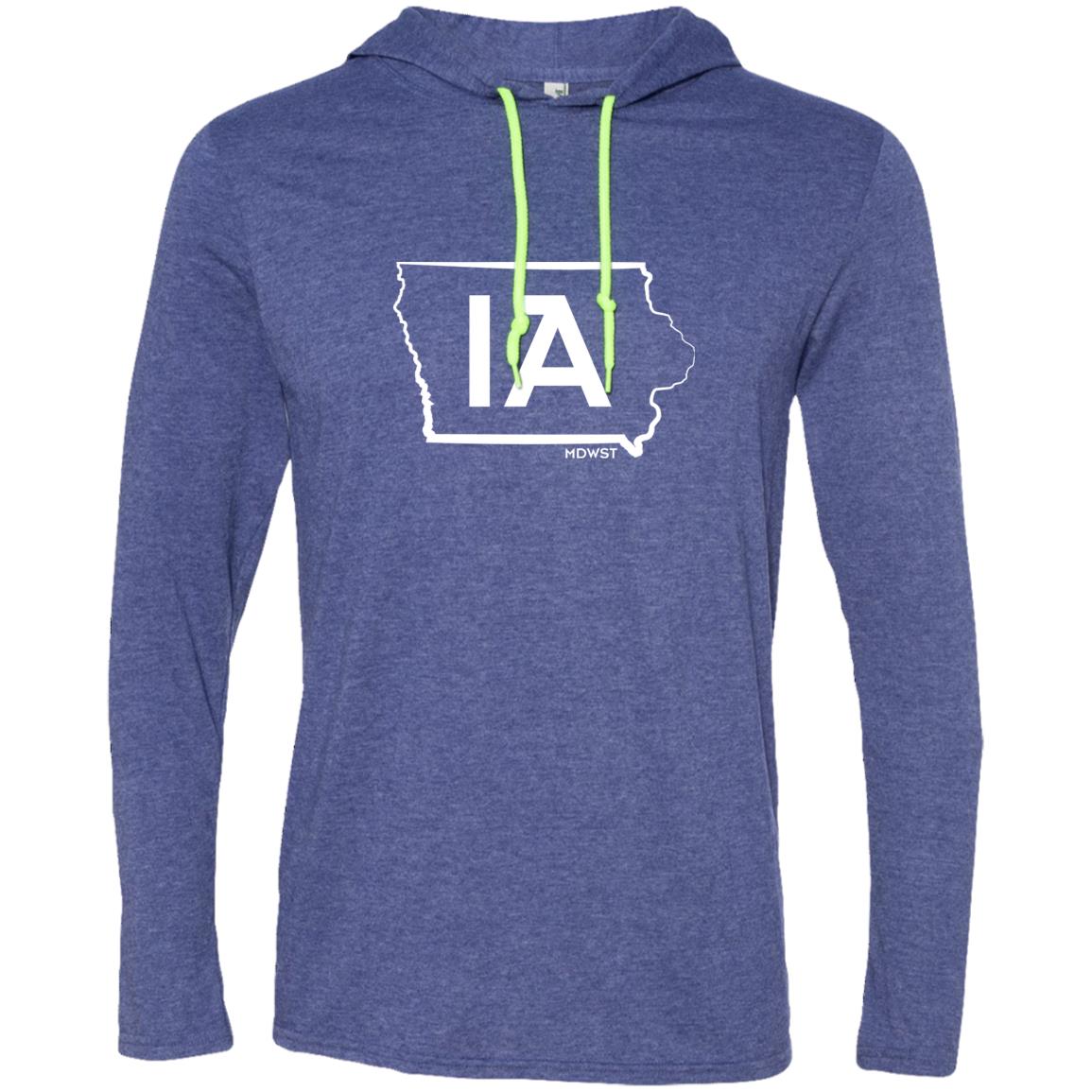 IA Outline Men's LS T-Shirt Hoodie