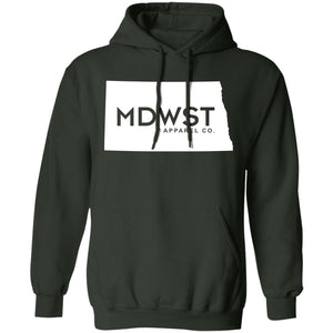 North Dakota Front Men's Pullover Hoodie