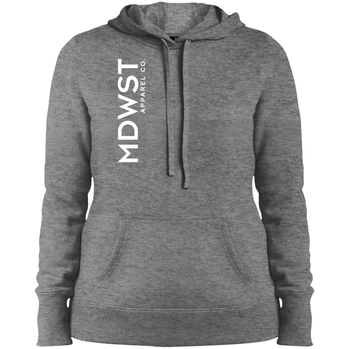 MDWST Vertical  Ladies' Pullover Hooded Sweatshirt