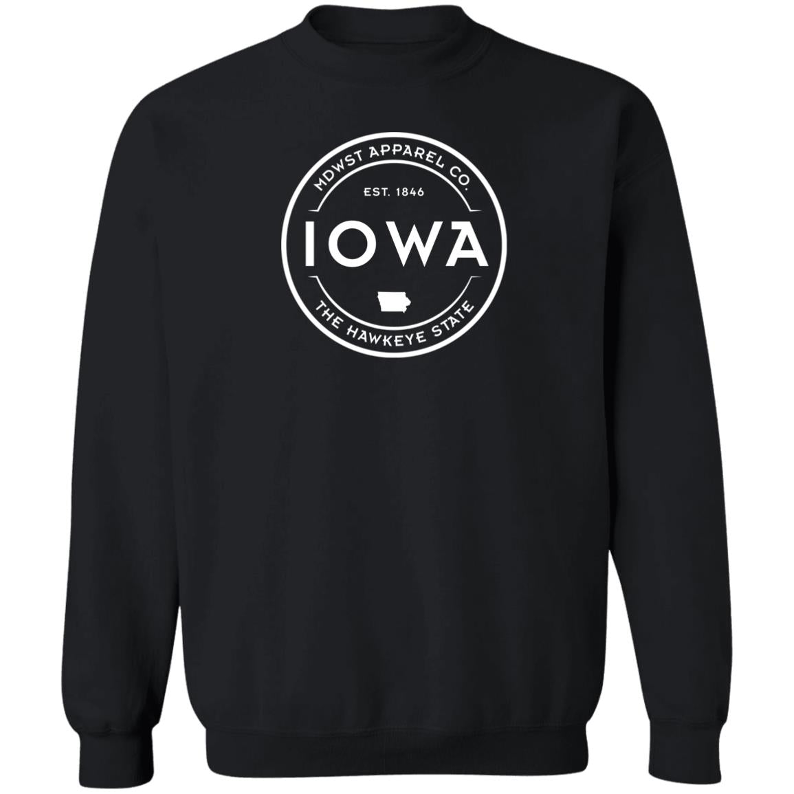 Iowa Crest Crewneck Pullover Sweatshirt