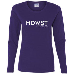 MDWST Ladies' Cotton LS T-Shirt