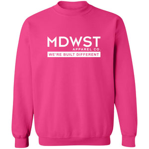 MDWST Built Different Crewneck Pullover Sweatshirt