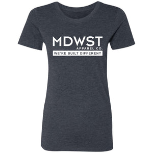 MDWST Built Different Front Ladies' Triblend T-Shirt