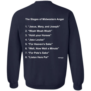 MDWST Anger Crewneck Pullover Sweatshirt