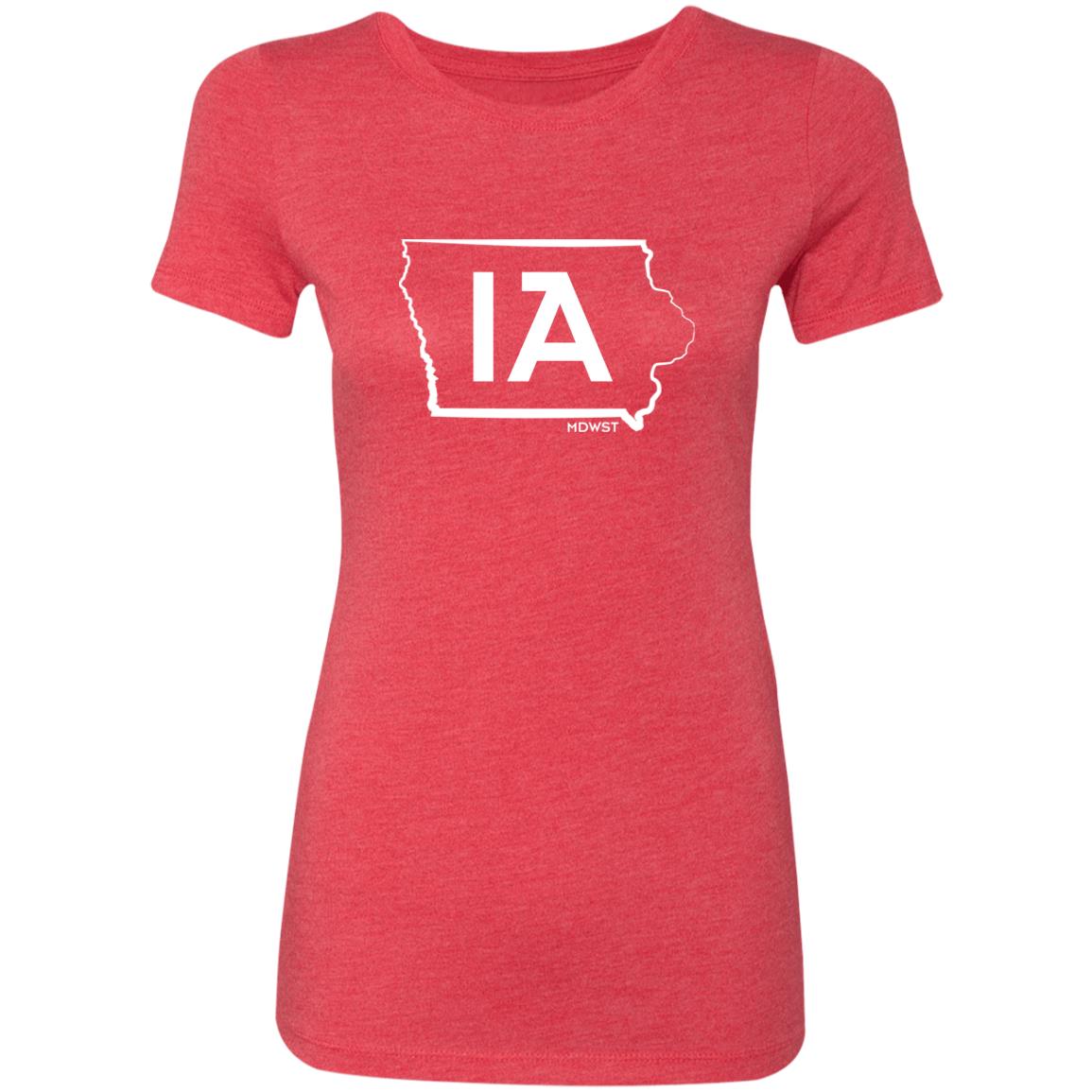 IA Outline Ladies' Triblend T-Shirt