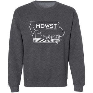 Iowa Landscape Crewneck Pullover Sweatshirt