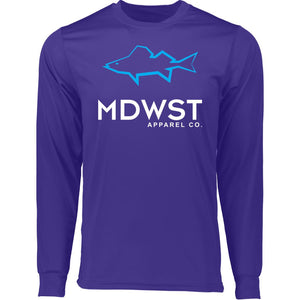 MDWST Walleye Long Sleeve Moisture-Wicking Tee