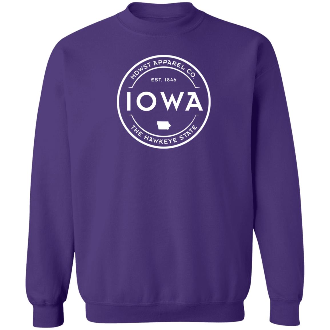 Iowa Crest Crewneck Pullover Sweatshirt