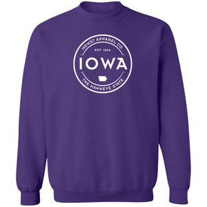 Iowa Crest Crewneck Pullover Sweatshirt