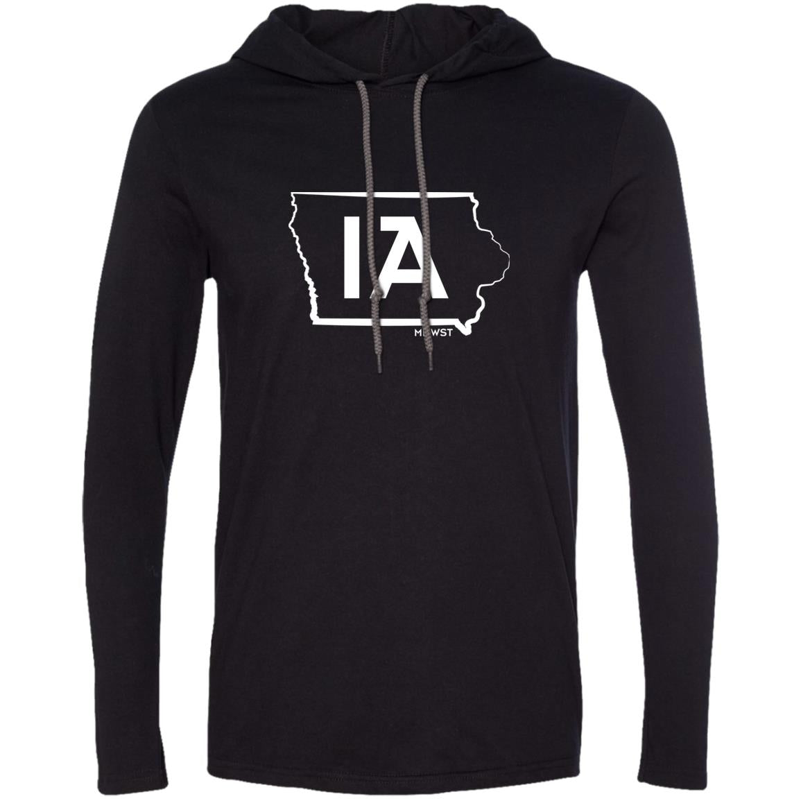 IA Outline Men's LS T-Shirt Hoodie