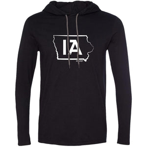 IA Outline Men's LS T-Shirt Hoodie